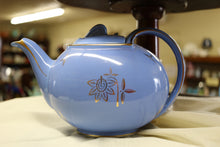 Load image into Gallery viewer, Hall Hook Cover Cadet Blue Gold Standard 6 Cup Teapot