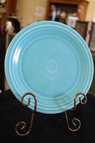 Homer Laughlin Vintage Fiesta Turquoise Dinner Plate 9 1/4 inch