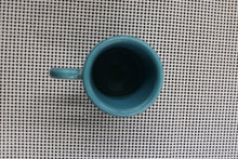 Load image into Gallery viewer, Homer Laughlin Turquoise Tom &amp; Jerry Coffee Mug
