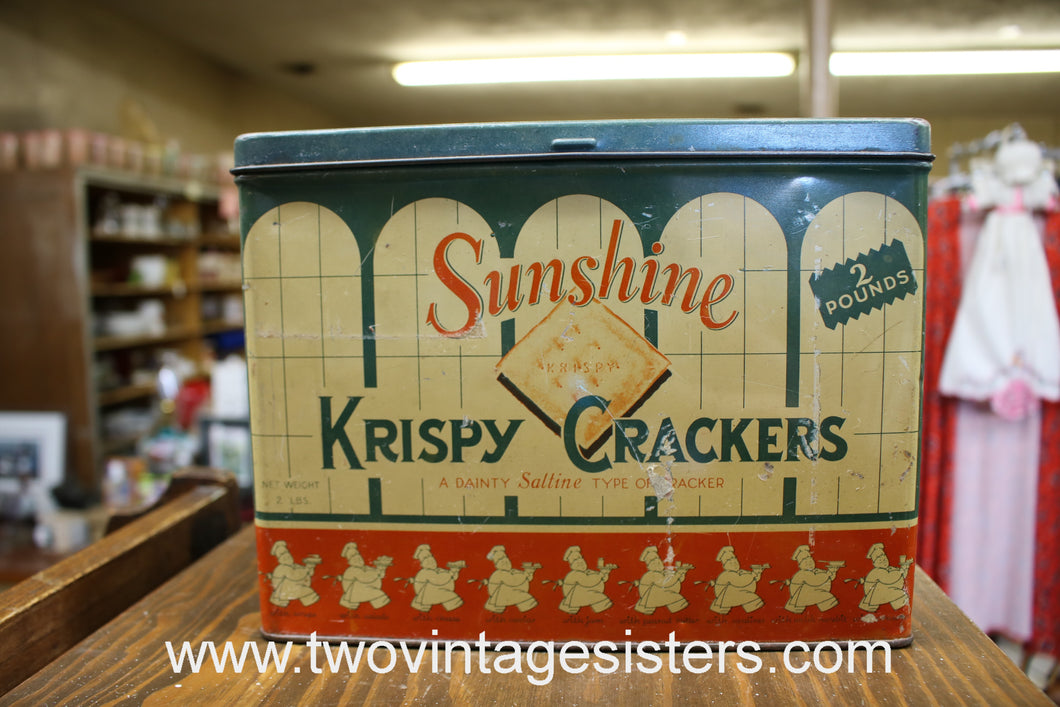 Sunshine Krispy Crackers Loose Wiles Biscuits Tin