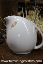 Load image into Gallery viewer, 1945 Halls Rose White Pitcher 2qt
