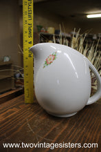 Load image into Gallery viewer, 1945 Halls Rose White Pitcher 2qt

