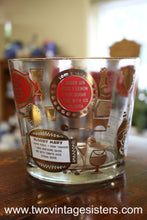Load image into Gallery viewer, 1950s Jeannette Glass Barware Bacardi Ice Bucket Set
