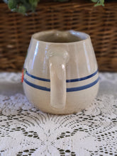 Load image into Gallery viewer, Blue Banded Stoneware Pitcher With Strawberries
