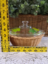 Load image into Gallery viewer, Fire King 1 Qt Cover Casserole With Leaves and basket
