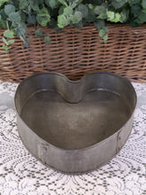 Load image into Gallery viewer, primitive Heart Shape Tin Cake Pan
