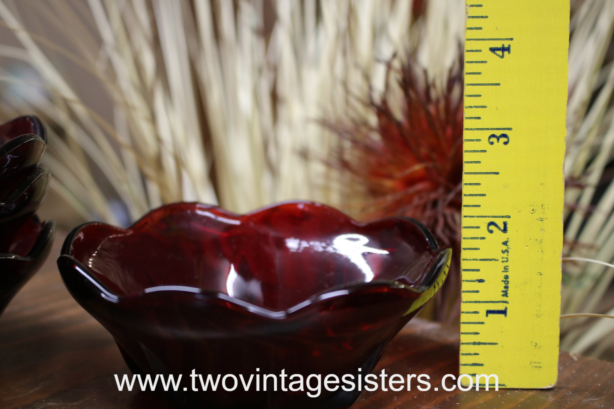 Anchor Hocking Ruby Red Berry Bowls