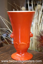 Load image into Gallery viewer, Anchor Hocking Vitroc Orange Glass Art Deco Vase
