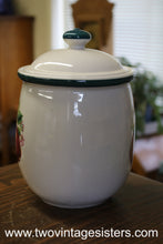 Load image into Gallery viewer, Casuals by China Pearl Apples Medium Ceramic Canister
