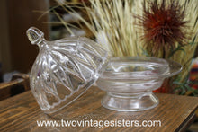 Load image into Gallery viewer, Clear Glass Covered Butter Dish
