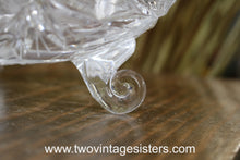 Load image into Gallery viewer, Footed Crystal Etched Glass Bowl
