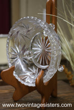 Load image into Gallery viewer, Footed Crystal Etched Glass Bowl
