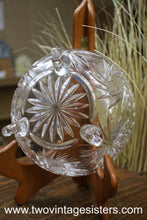 Load image into Gallery viewer, Footed Crystal Etched Glass Bowl
