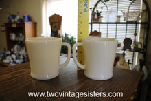 Load image into Gallery viewer, Fire King Ivory Swirl Milk Glass Coffee Mugs
