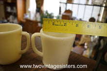 Load image into Gallery viewer, Fire King Ivory Swirl Milk Glass Coffee Mugs
