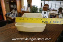 Load image into Gallery viewer, Fire King Swirl Milk Glass Loaf Pan
