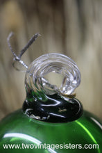 Load image into Gallery viewer, Hand Blown Green Glass Ornament
