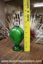 Load image into Gallery viewer, Hand Blown Green Glass Ornament
