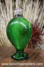 Load image into Gallery viewer, Hand Blown Green Glass Ornament
