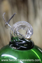 Load image into Gallery viewer, Hand Blown Green Glass Ornament

