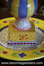 Load image into Gallery viewer, Hausen Ware Ceramic Two Tiered Serving Platter
