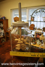 Load image into Gallery viewer, Hazel Atlas Glass Butter Churn
