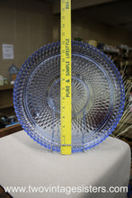 Load image into Gallery viewer, Indiana Glass Diamond Point Regal Blue Crystal Platter
