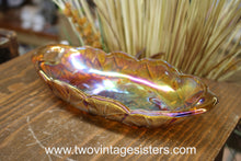 Load image into Gallery viewer, Indiana Glass Lily Pons Amberina Oval Relish Dish
