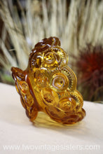 Load image into Gallery viewer, L.E Smith Amber Glass Candy Dish
