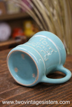 Load image into Gallery viewer, Pacific Pottery Tom &amp; Jerry Teal Coffee Mug
