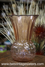 Load image into Gallery viewer, Pink Depression Glass Pineapple Vase
