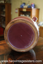 Load image into Gallery viewer, Robinson Ransbottom Pottery Burgundy Lidded Bean Crock

