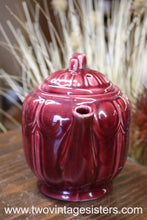 Load image into Gallery viewer, USA Pottery Burgundy Teapot
