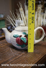 Load image into Gallery viewer, Wang International Ceramic Apple Motif Teapot

