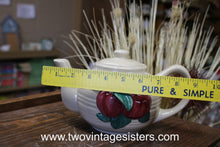 Load image into Gallery viewer, Wang International Ceramic Apple Motif Teapot
