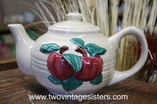 Load image into Gallery viewer, Wang International Ceramic Apple Motif Teapot
