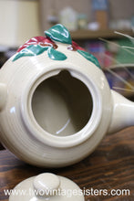 Load image into Gallery viewer, Wang International Ceramic Apple Motif Teapot
