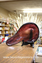 Load image into Gallery viewer, Blenko Free Form Dish Maroon Winslow Anderson
