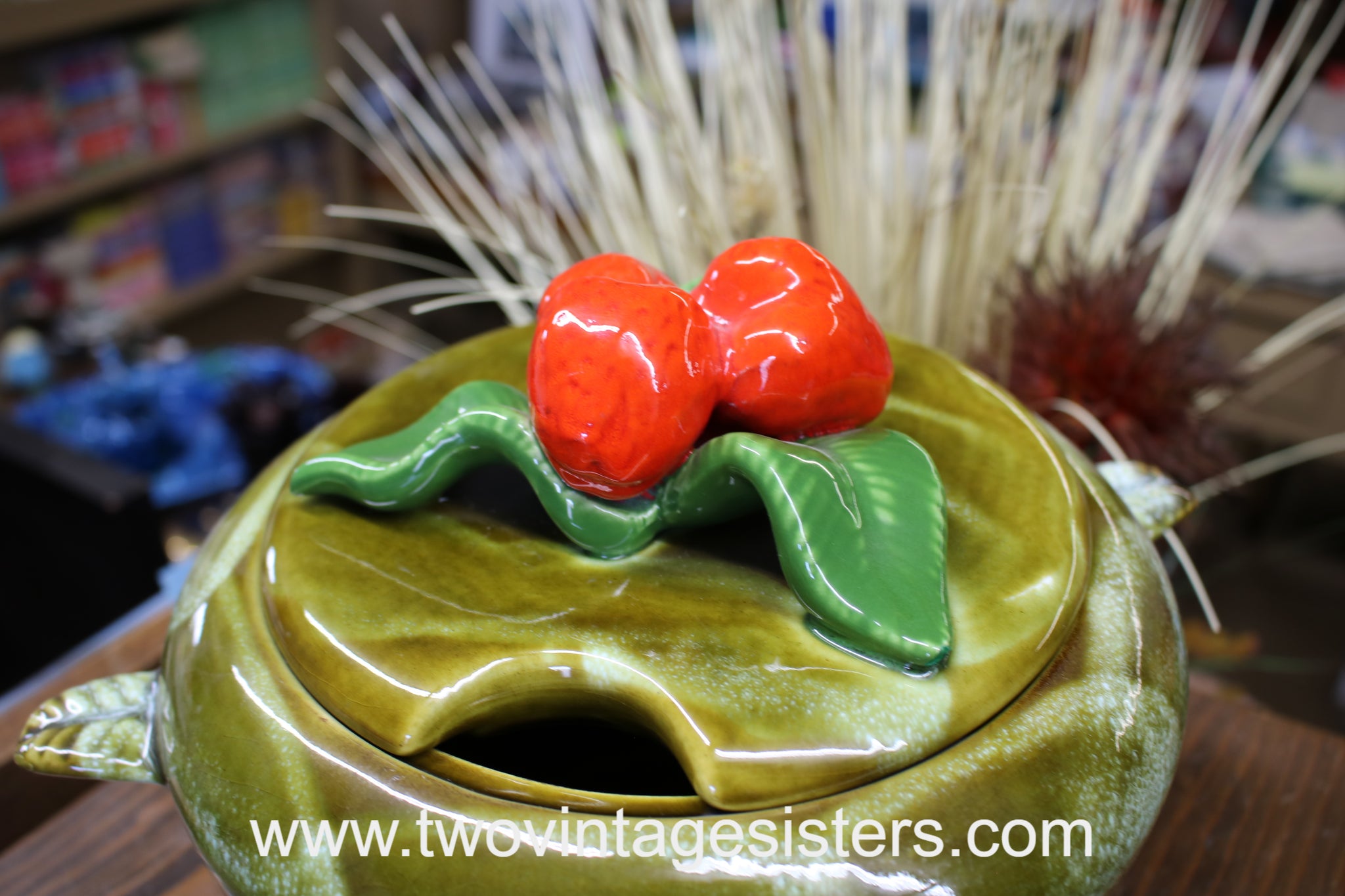 新品 英国製 【California 】Soup Dish 4枚 California Pottery USA 895 Soup Tureen Strawberry Lid