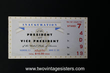 Load image into Gallery viewer, 2 Eisenhower/Nixon Inauguration Tickets January 20 1953
