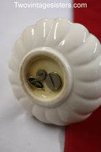 Load image into Gallery viewer, Vintage Evans Bone China Table Lighter 50s White &amp; Purple Flowers
