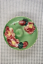 Load image into Gallery viewer, Floral Teapot Red Flowers Green Pot
