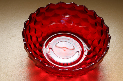 American Fostoria Ruby Bowl 8.25