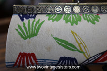 Load image into Gallery viewer, Japanese Okinawan Multi Color Canvas Kimono Coin Clutch
