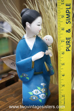 Load image into Gallery viewer, Japanese Hakata Doll Collectible Mother Holding Child
