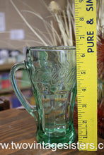 Load image into Gallery viewer, Libbey Green Coca Cola Vintage Glass Handled 6.5&quot;
