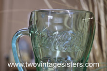Load image into Gallery viewer, Libbey Green Coca Cola Vintage Glass Handled 6.5&quot;

