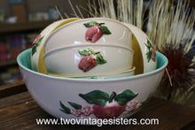 Load image into Gallery viewer, Los Angeles Potteries  Apples Ceramic Salad Bowl Set - Vintage Collectible
