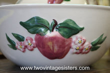 Load image into Gallery viewer, Los Angeles Potteries  Apples Ceramic Salad Bowl Set - Vintage Collectible
