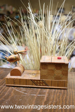 Load image into Gallery viewer, Mechanical Wooden Bird Cigarette Dispenser Occupied Japan
